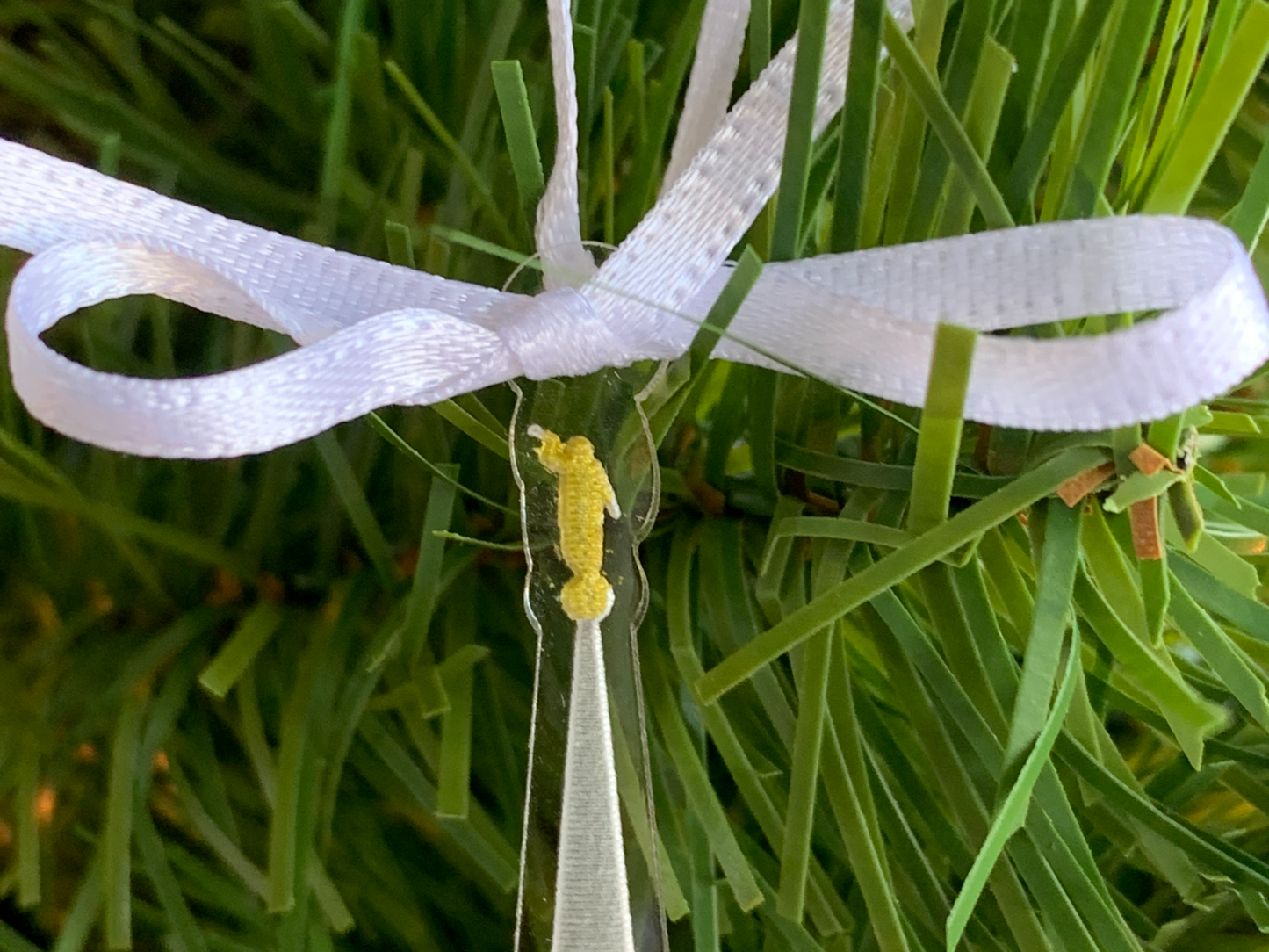 Oquirrh Mountain Engraved Clear Acrylic LDS Temple Christmas Ornament